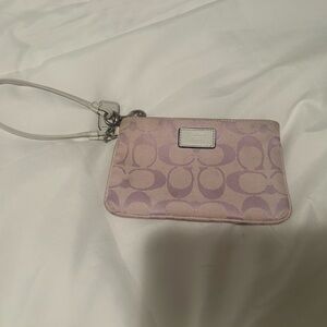 Soft Lavender Coach Wristlet